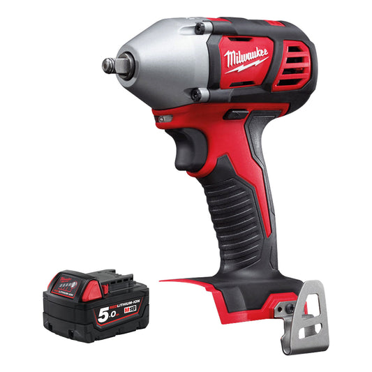 Milwaukee M18BIW38-0 18V 3/8" Compact Impact Wrench with 1 x 5.0Ah Battery - MonkeyTools