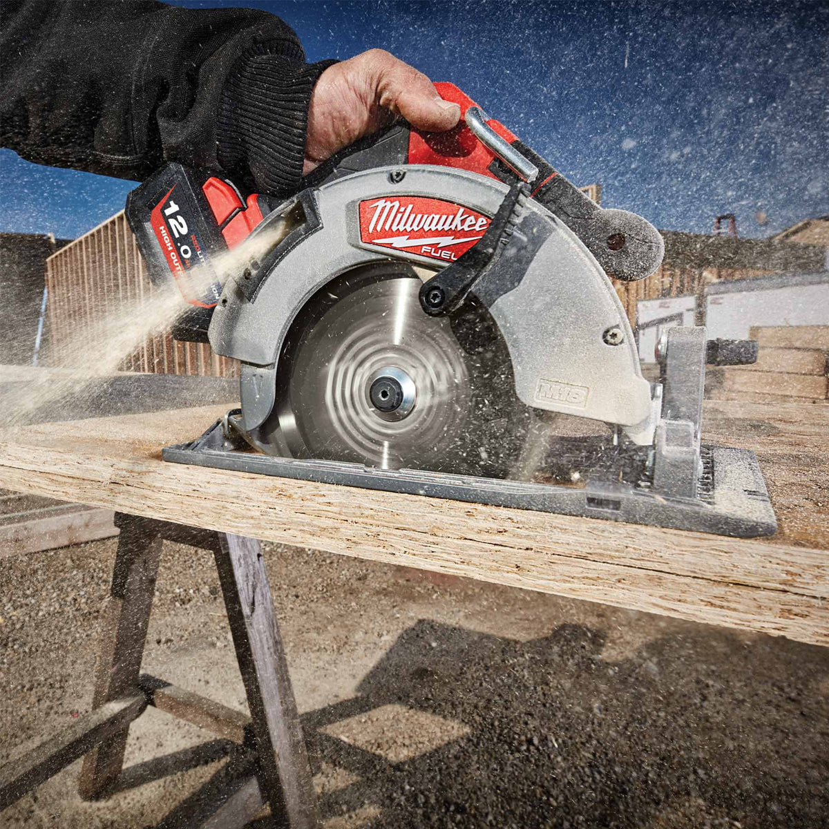 Milwaukee M18FCS66-0 M18 18V Fuel Brushless 66mm Circular Saw with 2 x 5.0Ah Battery & Charger - MonkeyTools
