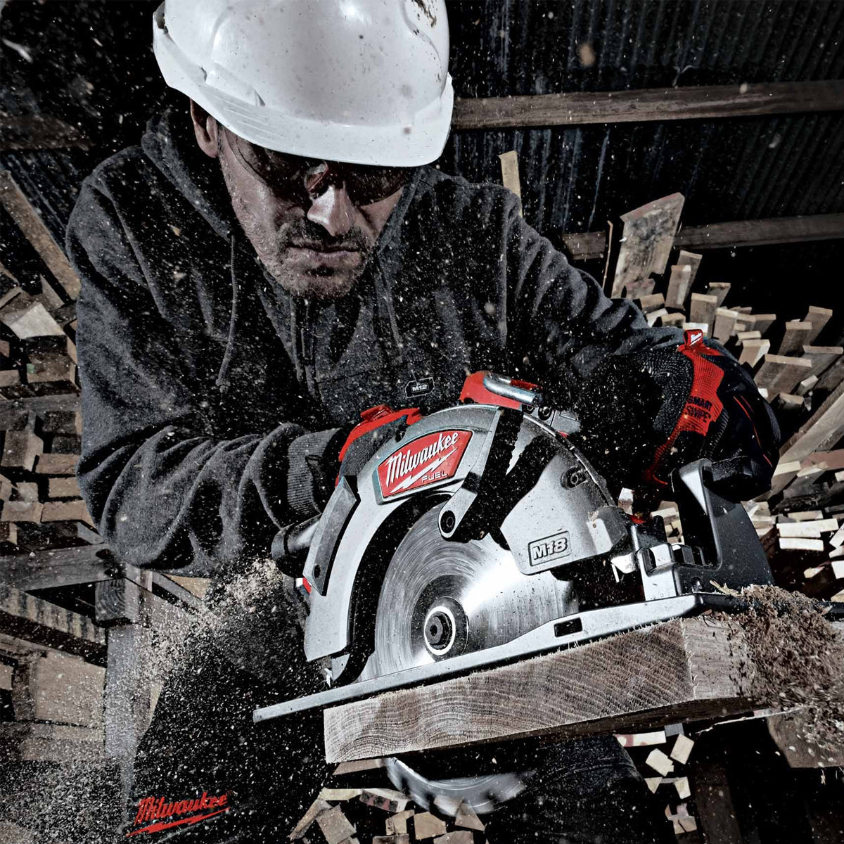 Milwaukee M18FCS66-0 M18 18V Fuel Brushless 66mm Circular Saw with 2 x 5.0Ah Battery, Charger with Bag - MonkeyTools