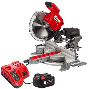 Milwaukee M18FMS305-0 18V 305mm FUEL Brushless Mitre Saw with 1 x 5.0Ah Battery & Charger - MonkeyTools