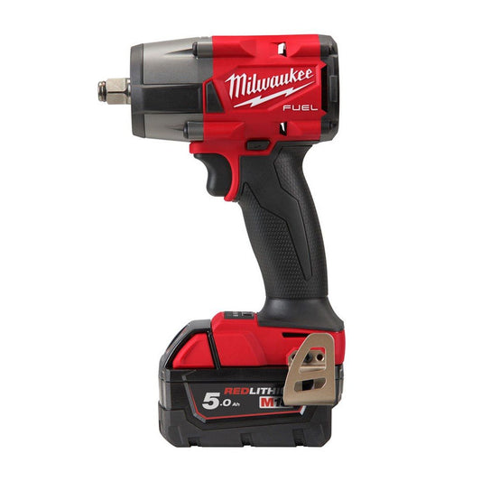 Milwaukee M18FMTIW2F12-502X 18V Fuel Brushless 1/2" Mid-Torque Impact Wrench with 2 x 5.0Ah Batteries Charger & Case 4933478451 - MonkeyTools