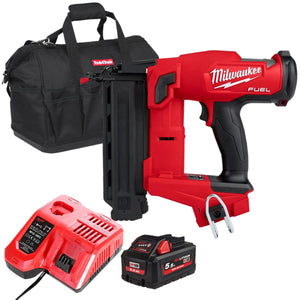 Milwaukee M18FN18GS-0 18V Fuel Brushless Second Fix Nailer with 1 x 5.5Ah Battery Charger & Bag - MonkeyTools