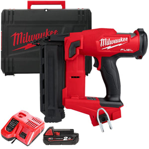 Milwaukee M18FNCS18GS-0X 18V Fuel Brushless First Fix Nail Gun with 1 x 2.0Ah Battery & Charger in Case - MonkeyTools