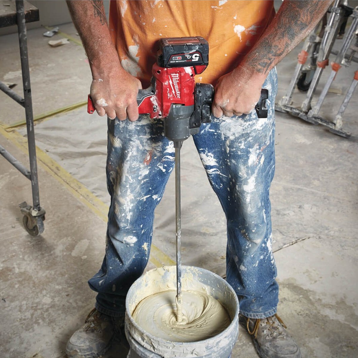 Milwaukee M18FPM-0X 18V FUEL Brushless Paddle Mixer Body with Case 4933459719 - MonkeyTools