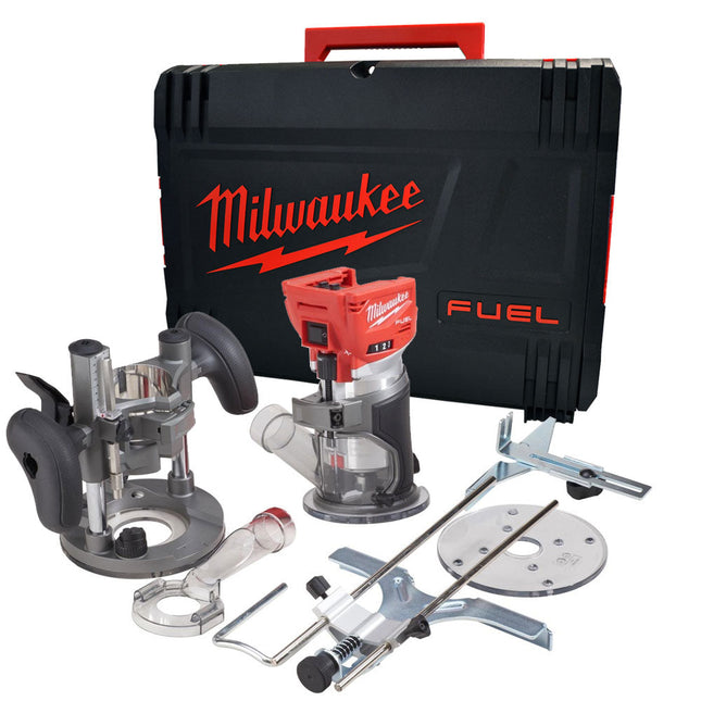 Milwaukee M18FTR-0X M18 18V Brushless FUEL Laminate Trimmer Router Body in Case 4933471604 - MonkeyTools