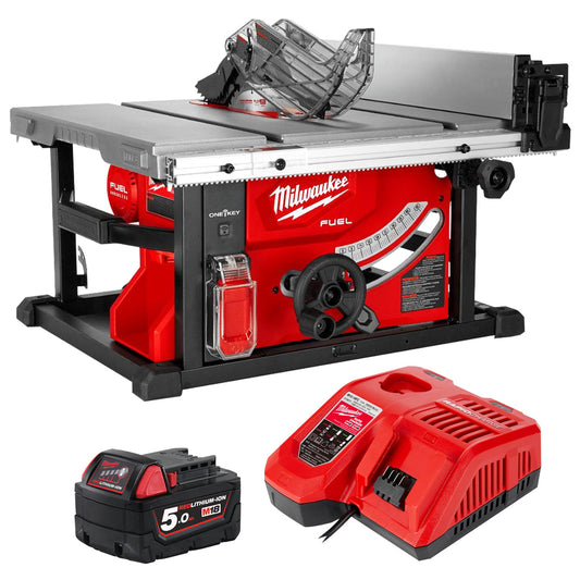 Milwaukee M18FTS210-0 M18 18V 210mm FUEL Table Saw with 1 x 5.0Ah Battery & Charger - MonkeyTools