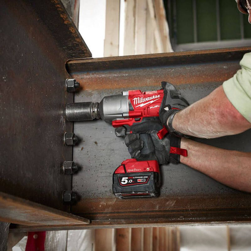 Milwaukee M18ONEFHIWF12-502X 18V Brushless Impact Wrench with 2 x 5.0Ah Batteries & Charger in Case 4933459728 - MonkeyTools