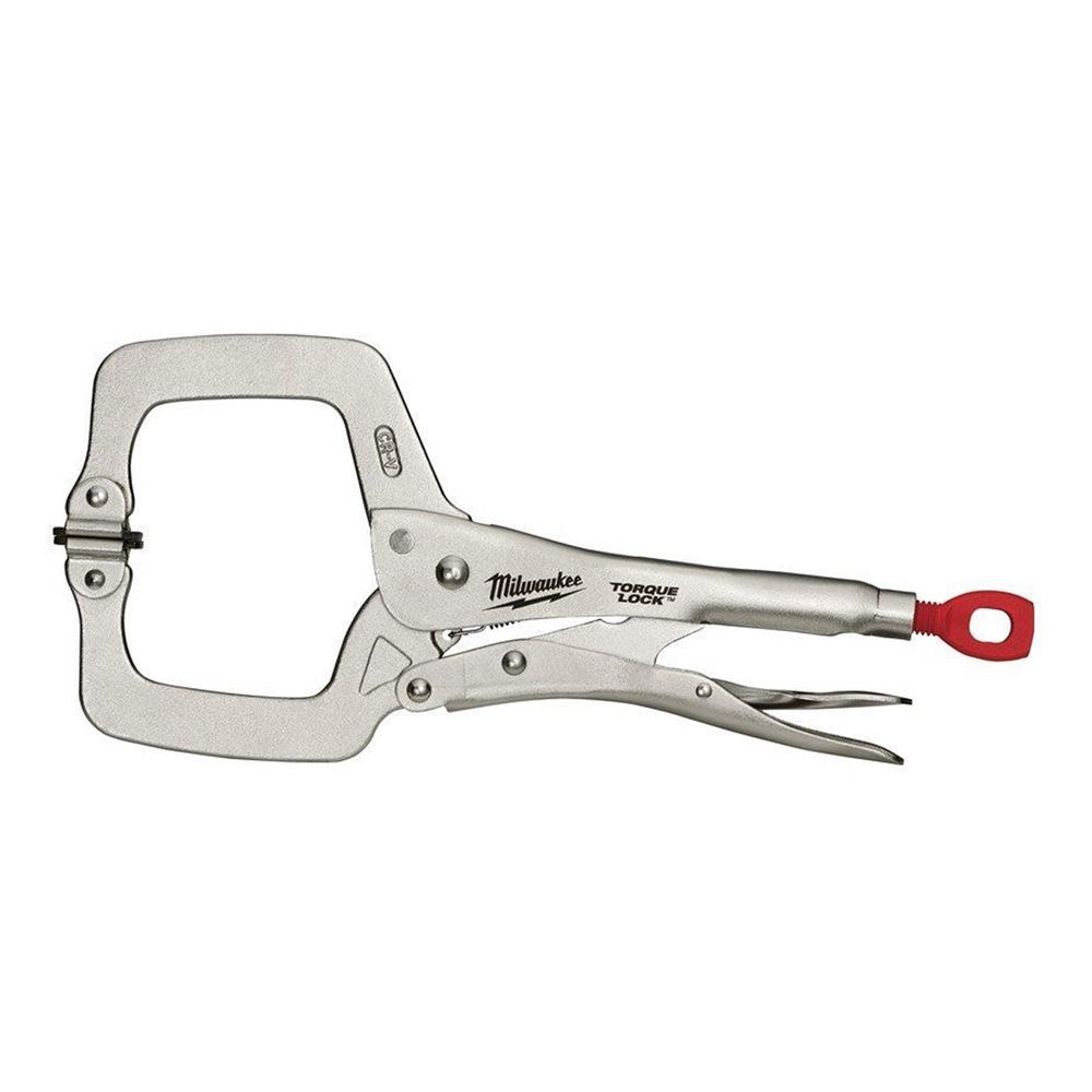 Milwaukee 11" Swivel Jaw Torque Lock Locking C-Clamp 4932471727 - MonkeyTools