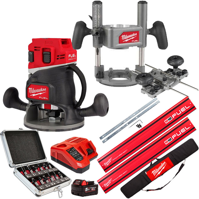 Milwaukee 18V M18FR12-0 FUEL Brushless 1/2" Router Cutter with Accessories Set - MonkeyTools