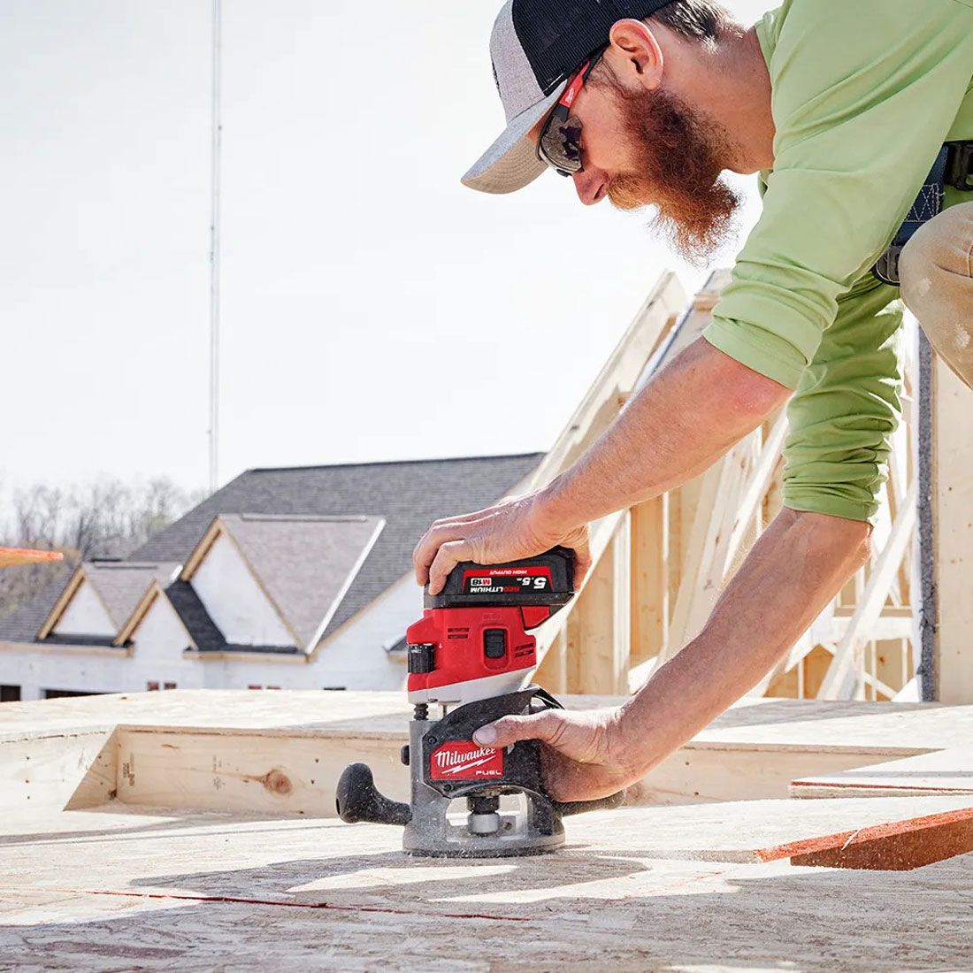 Milwaukee 18V M18FR12-0 FUEL Brushless 1/2" Router Cutter with Guide Rail Set - MonkeyTools