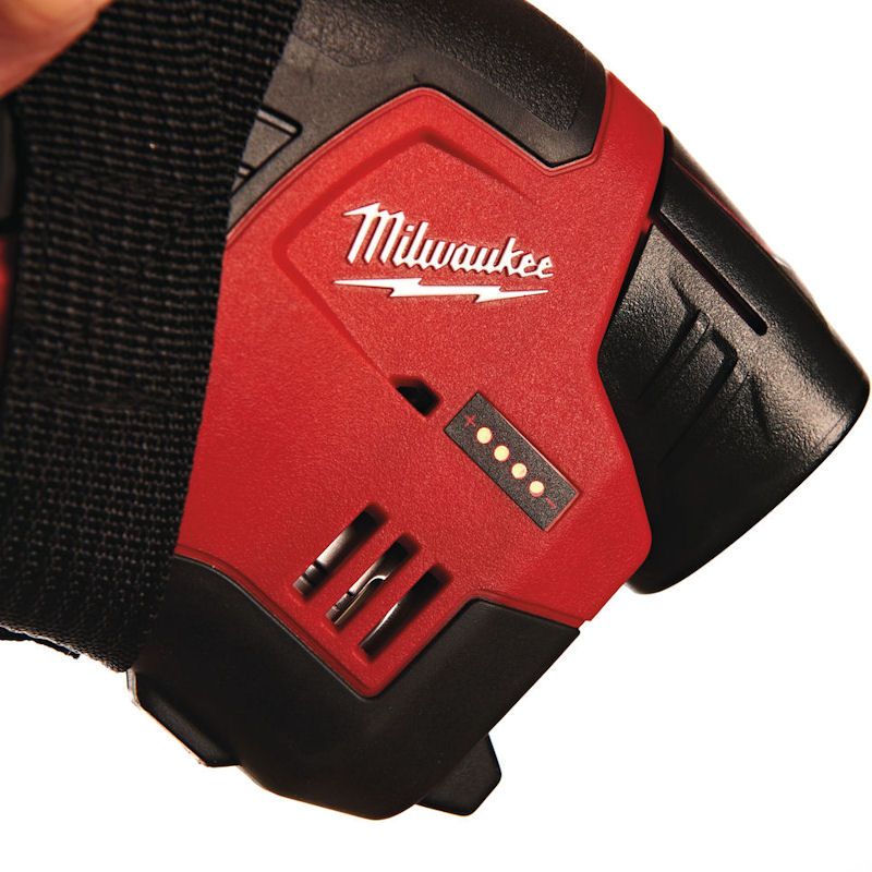 Milwaukee C12 PN-0 12V Sub Compact Palm Nailer with 1 x 2.0Ah Battery & Charger - MonkeyTools