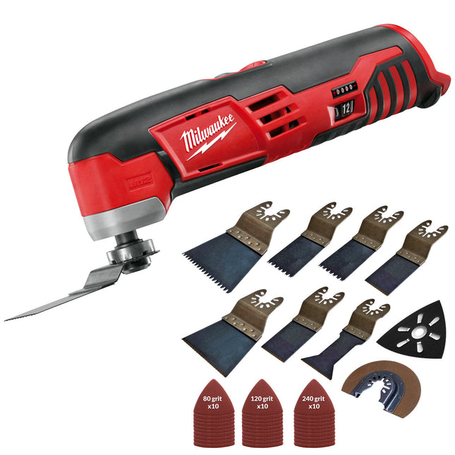 Milwaukee C12MT-0 M12 12V Sub Compact Multi-Tool with 39 pieces Accessories Set - MonkeyTools