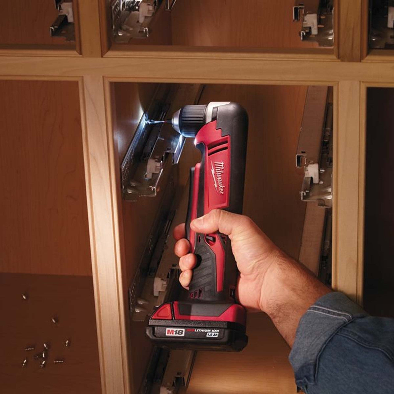 Milwaukee C18RAD-0 18V Angle Drill Driver with 1 x 5.0Ah Battery & Charger - MonkeyTools