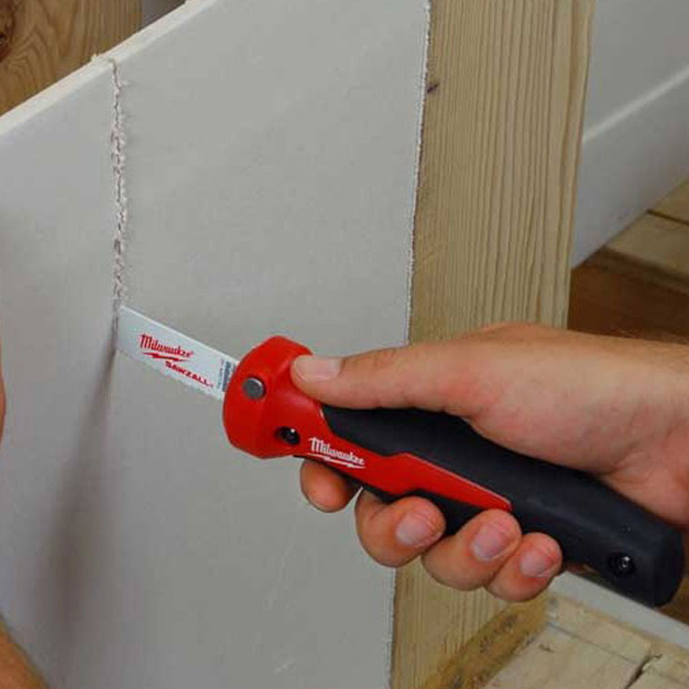 Milwaukee Folding Drywall Plaster Jab Saw with Rubber Mold Grip 48220305 - MonkeyTools