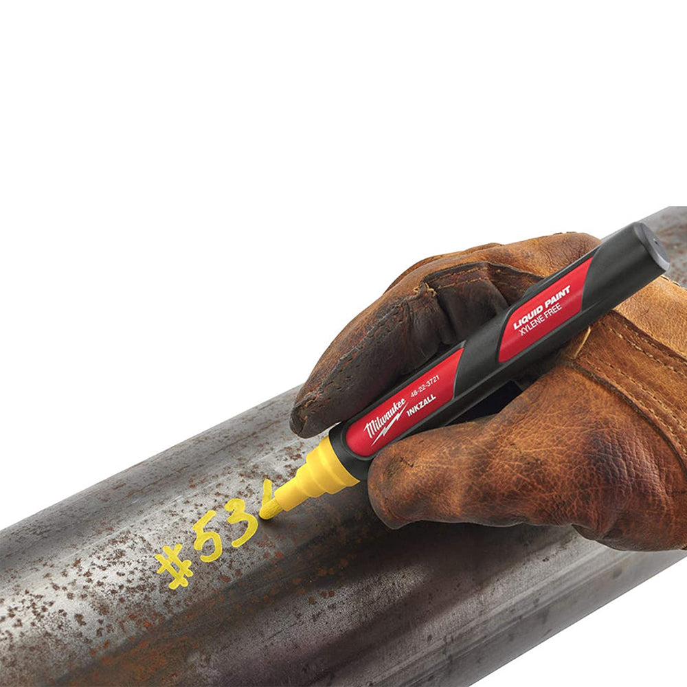Milwaukee INKZAL Yellow Paint Marker 48223721 - MonkeyTools