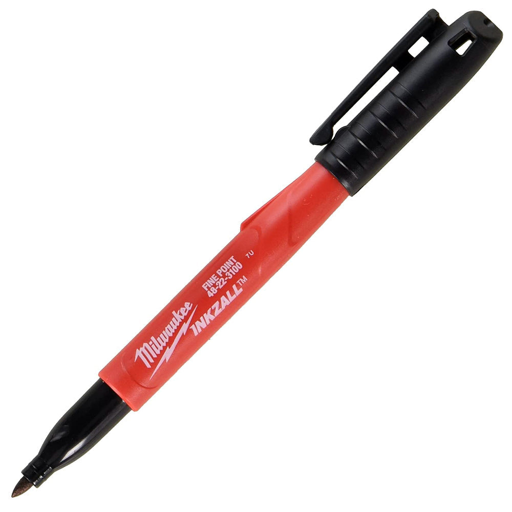 Milwaukee Inkzall Jobsite Chisel Point Marker Pen Black 48223103 - MonkeyTools