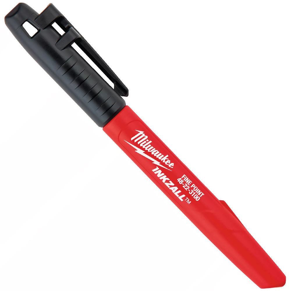 Milwaukee Inkzall Jobsite Chisel Point Marker Pen Black 48223103 - MonkeyTools