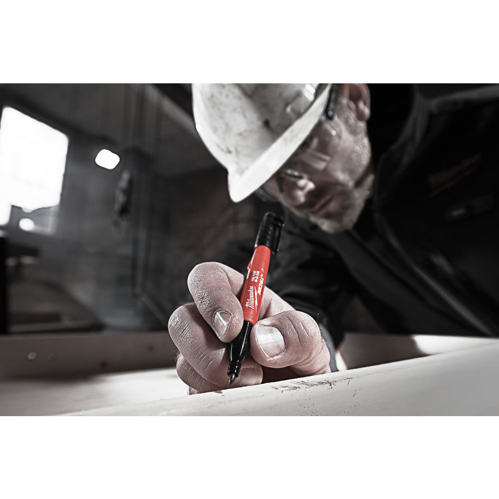 Milwaukee Inkzall Jobsite Chisel Point Marker Pen Black 48223103 - MonkeyTools