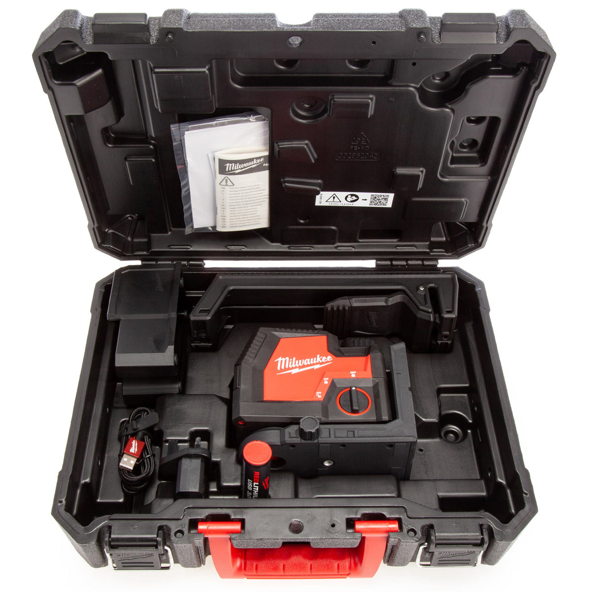 Milwaukee L4CLLP-301C Green Cross Line Laser with Plumb Points 4933478244 - MonkeyTools