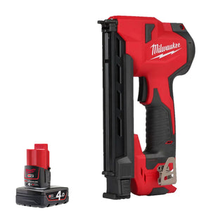 Milwaukee M12 BCST-0 12V Cable Stapler with 1 x 4.0Ah Battery - MonkeyTools
