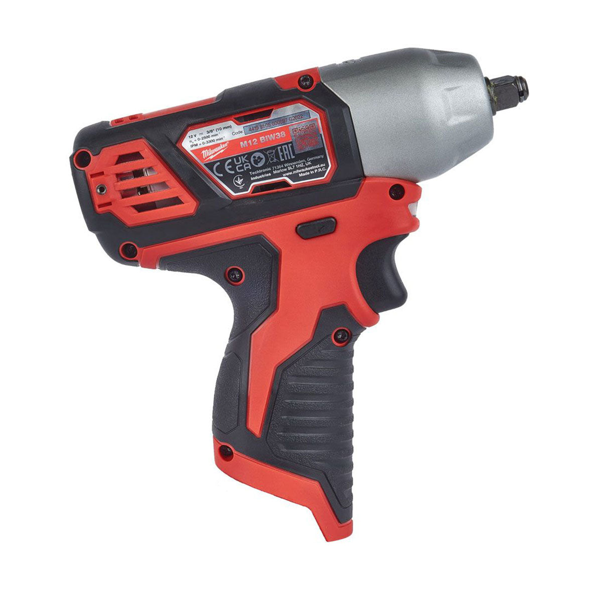 Milwaukee M12 BIW38-0 12V 3/8'' Impact Wrench with 1 x 2.0Ah Battery & Charger - MonkeyTools
