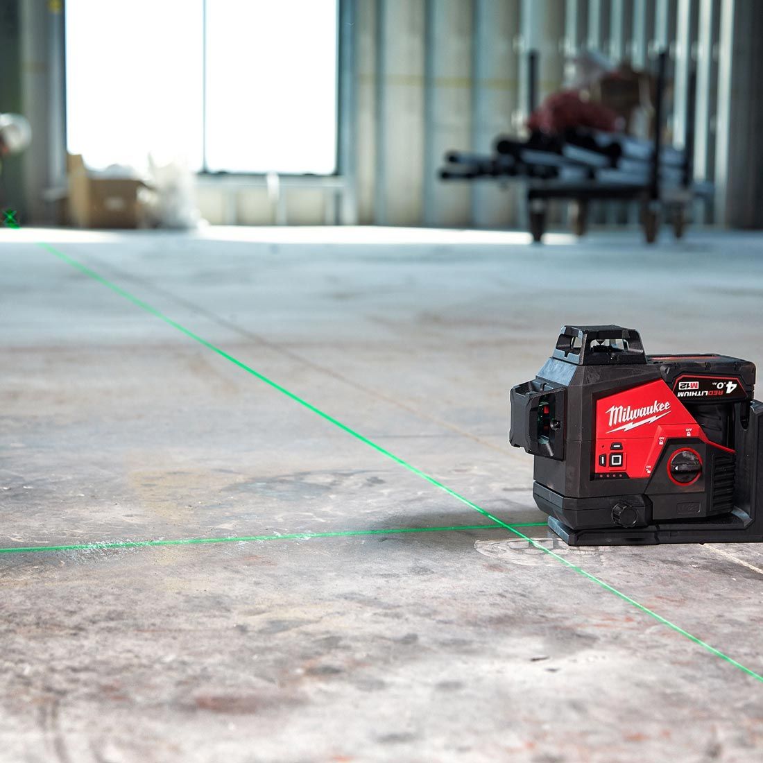 Milwaukee M123PL-0C 12V 360° 3-Plane Green Laser with Case 4933478103 - MonkeyTools