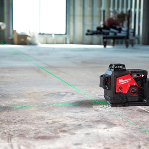 Milwaukee M123PL-0C 12V 360° 3-Plane Green Laser with Case 4933478103 - MonkeyTools