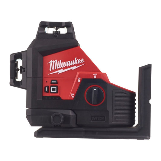Milwaukee M123PL-0C 12V 360° 3-Plane Green Laser with Case 4933478103 - MonkeyTools