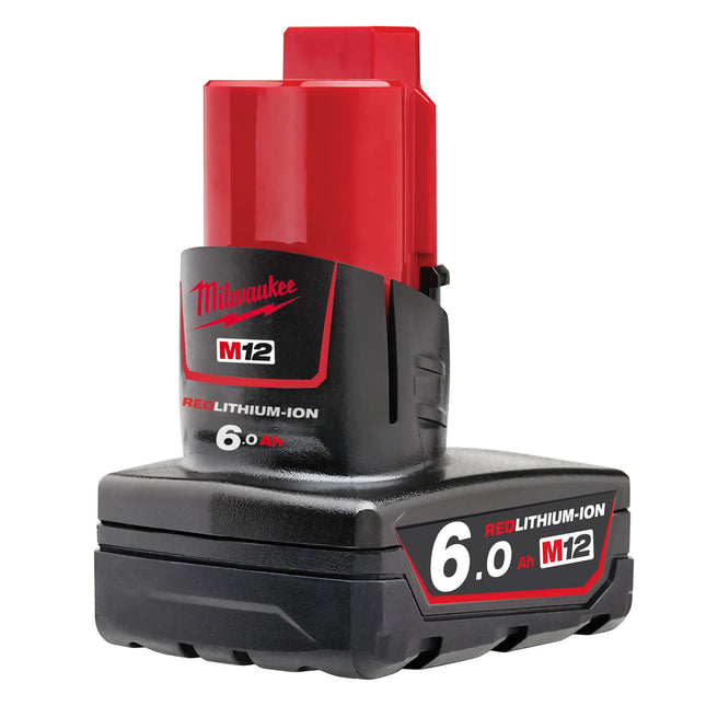 Milwaukee M12B6 Genuine REDLITHIUM-ION 12V 6.0Ah Li-ion Battery 4932451395 - MonkeyTools