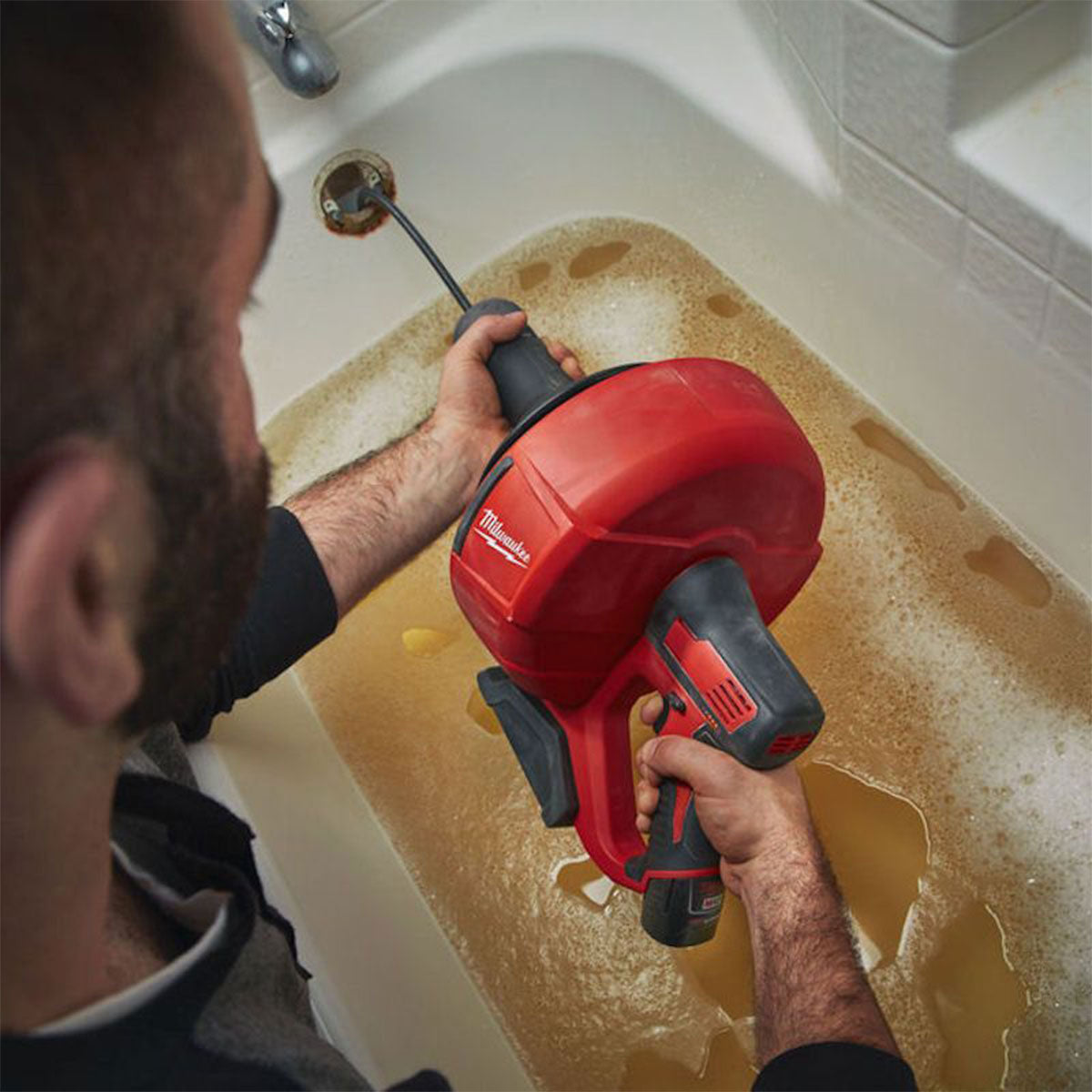 Milwaukee M12BDC8-0C 12V 8mm Drain Cleaner with 2 x 4.0Ah Battery & Charger - MonkeyTools