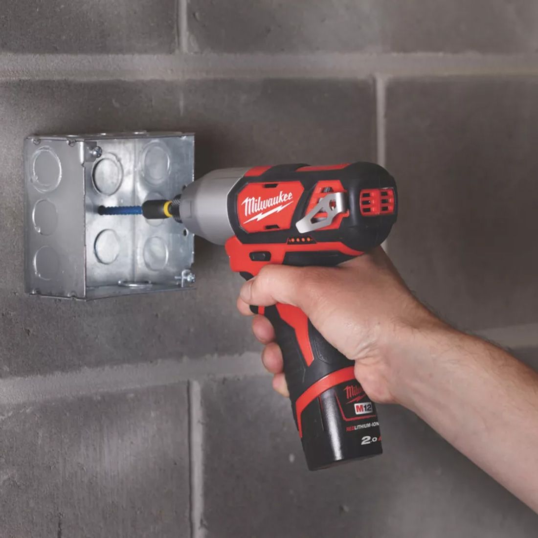 Milwaukee M12BID-0 12V Impact Driver with 1 x 2.0Ah Battery & Charger - MonkeyTools