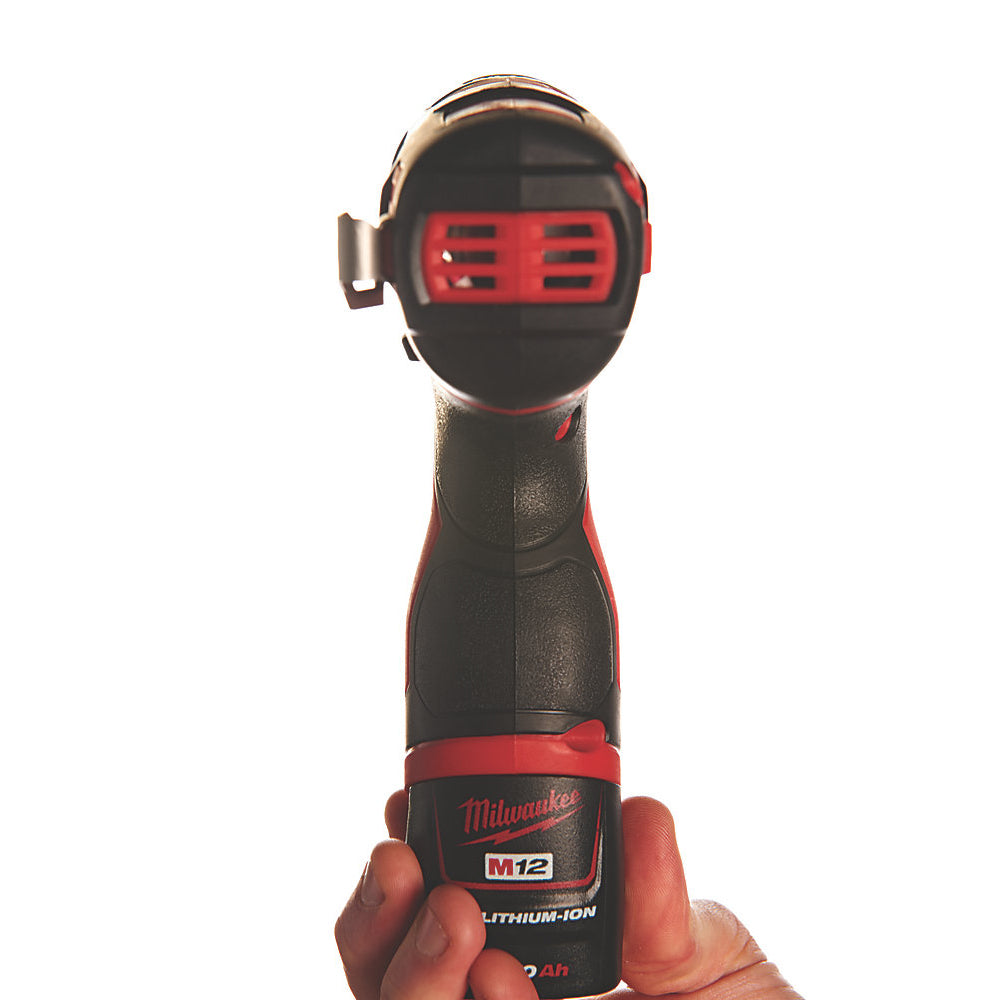 Milwaukee M12BID-202C 12V Impact Driver 1/4" with 2 x 2.0Ah Batteries with Socket Adapter - MonkeyTools