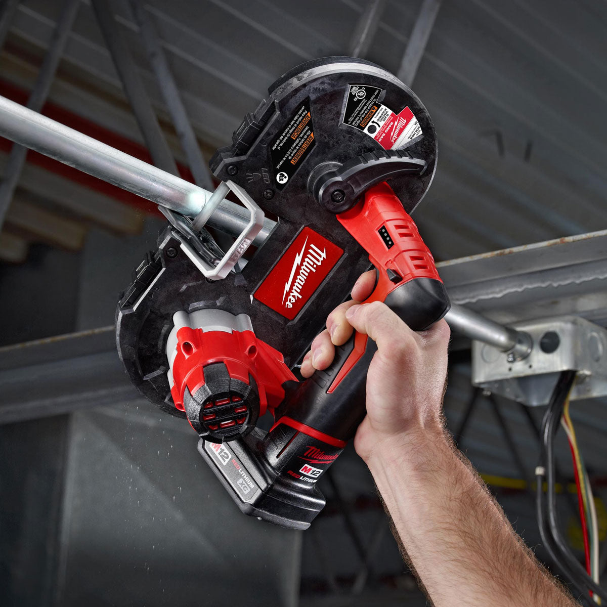 Milwaukee M12BS-0 12V Sub Compact Bandsaw with 1 x 4.0Ah Battery - MonkeyTools
