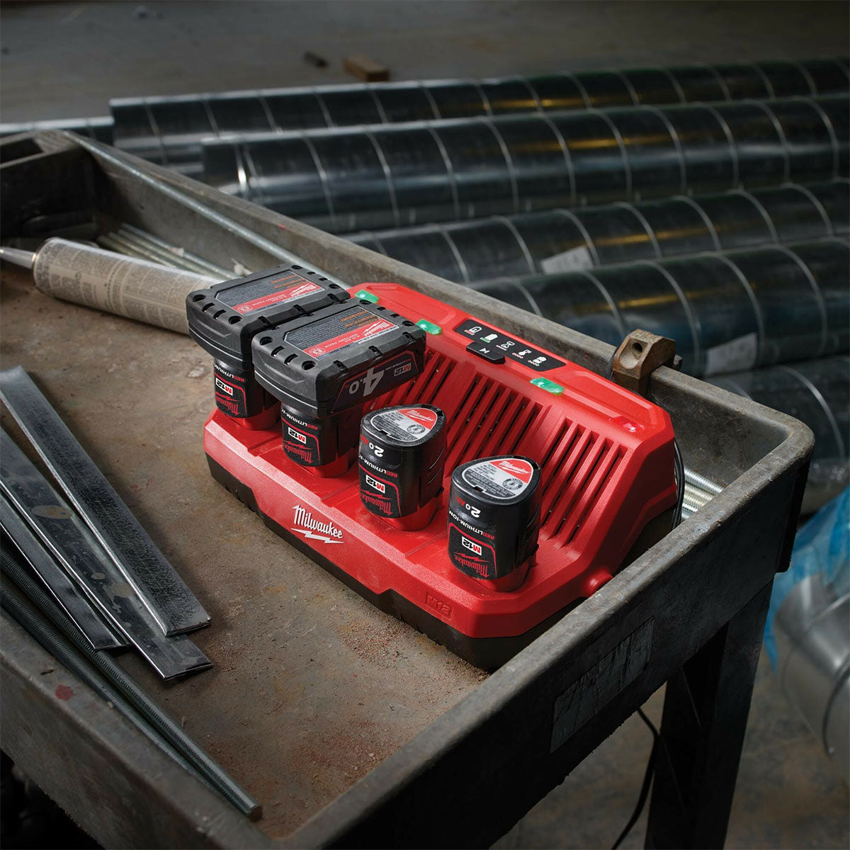 Milwaukee M12C4 12V 4 Bay Charger 4932430555 - MonkeyTools