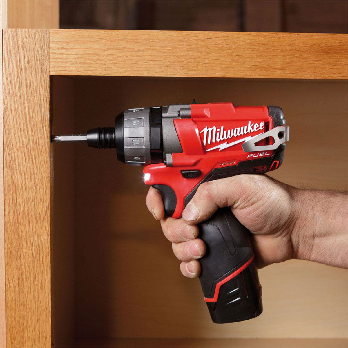 Milwaukee M12CD-202C 12V FUEL Brushless Screwdriver with 2 x 2.0Ah Batteries Charger & Case 4933440568 - MonkeyTools
