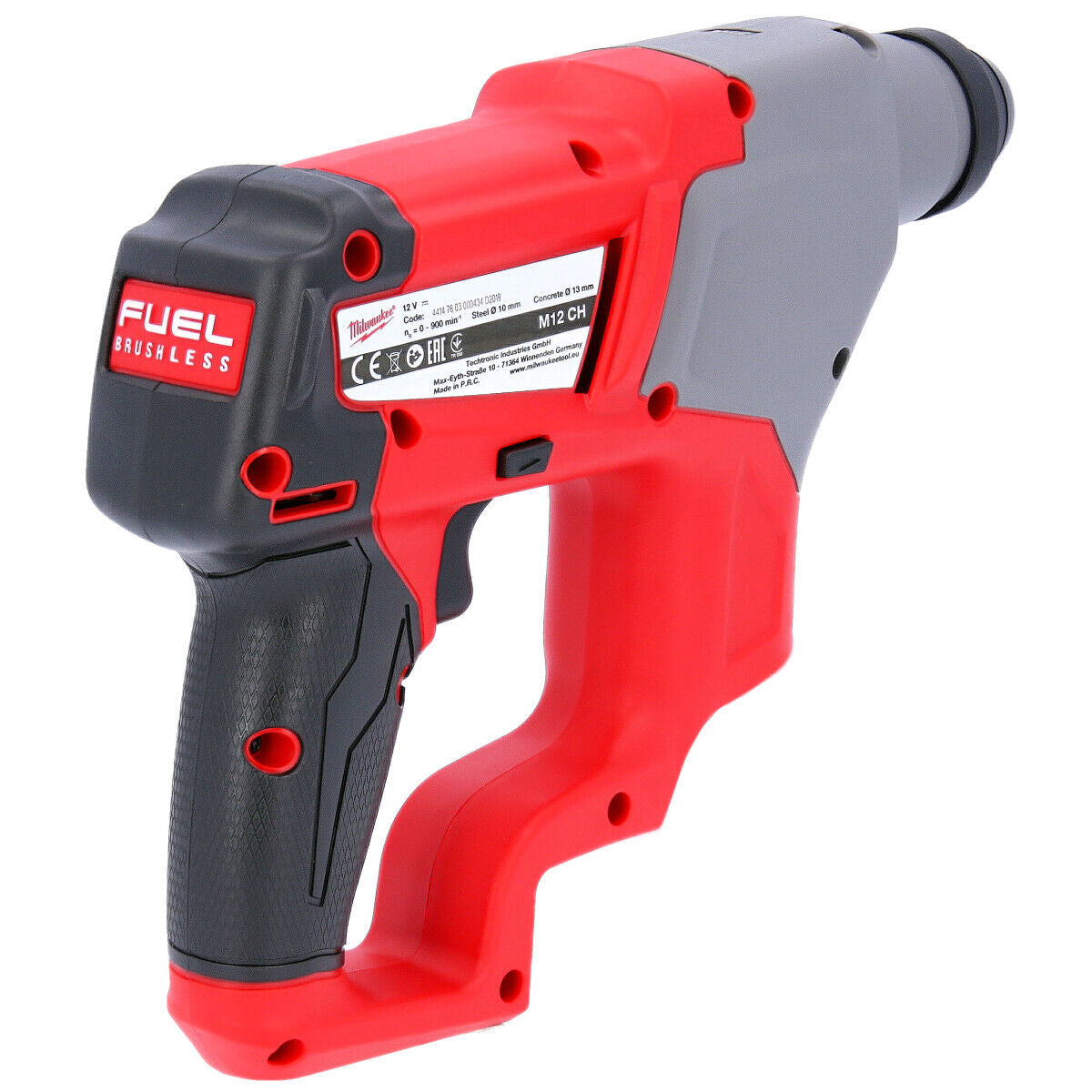 Milwaukee M12CH-0 12V Brushless SDS+ Hammer Drill with 5 Piece Drill Bit Set - MonkeyTools