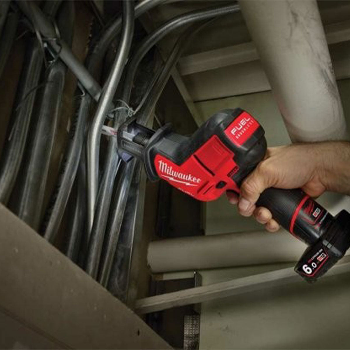 Milwaukee M12CHZ-0 12V Fuel Brushless HackZall Reciprocating Saw with 1 x 2.0Ah Battery & Charger - MonkeyTools