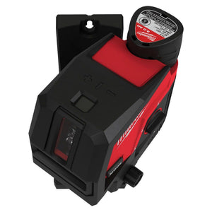 Milwaukee M12CLLP-0 12V Green Cross Line 2 Plane Laser 360° Case with 1 x 2.0Ah Battery & Charger - MonkeyTools