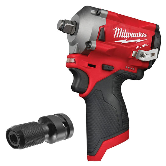 Milwaukee M12FIWF12-0 12V Brushless 1/2" Fuel Impact Wrench with Impact Socket - MonkeyTools