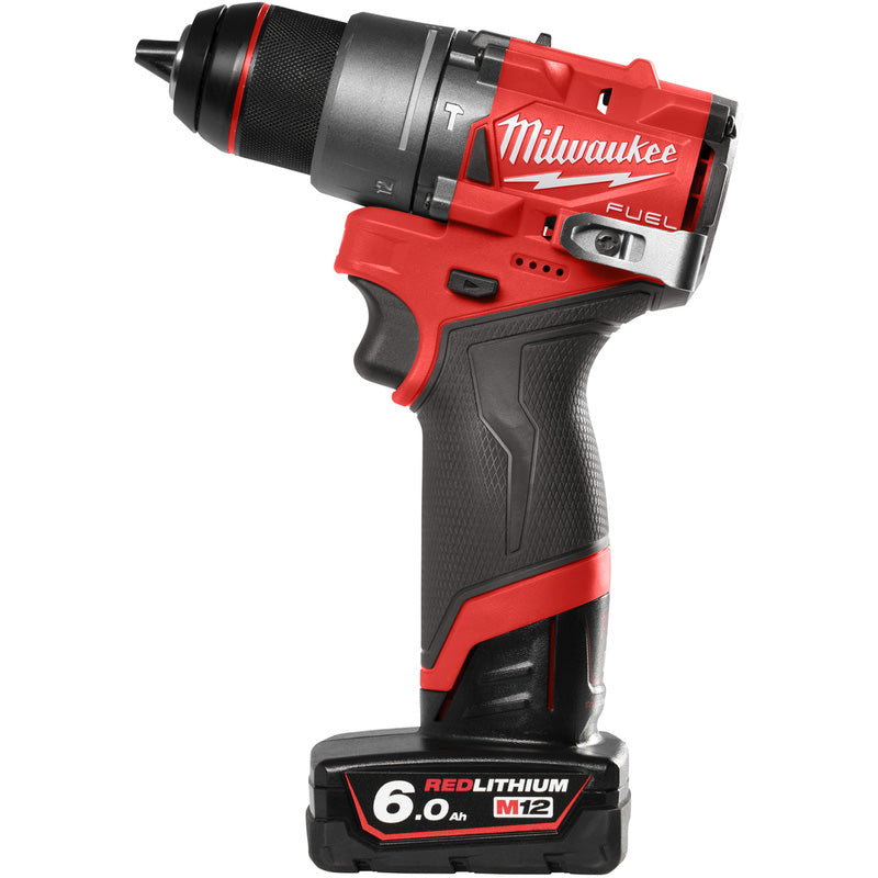 Milwaukee M12FPD2-602X 12V FUEL Brushless Combi Drill with 2 x 6.0Ah Batteries, Charger & Case 4933479871 - MonkeyTools