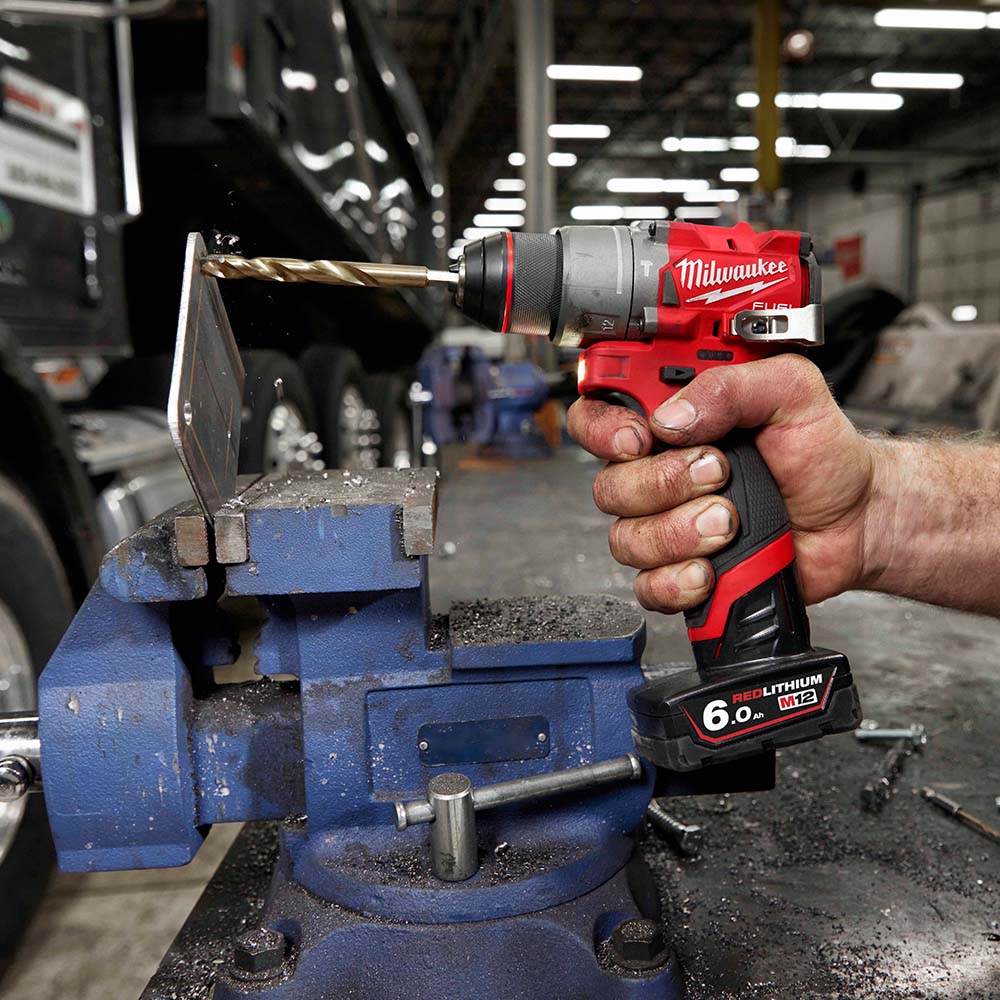 Milwaukee M12FPD2-602X 12V FUEL Brushless Combi Drill with 2 x 6.0Ah Batteries, Charger & Case 4933479871 - MonkeyTools