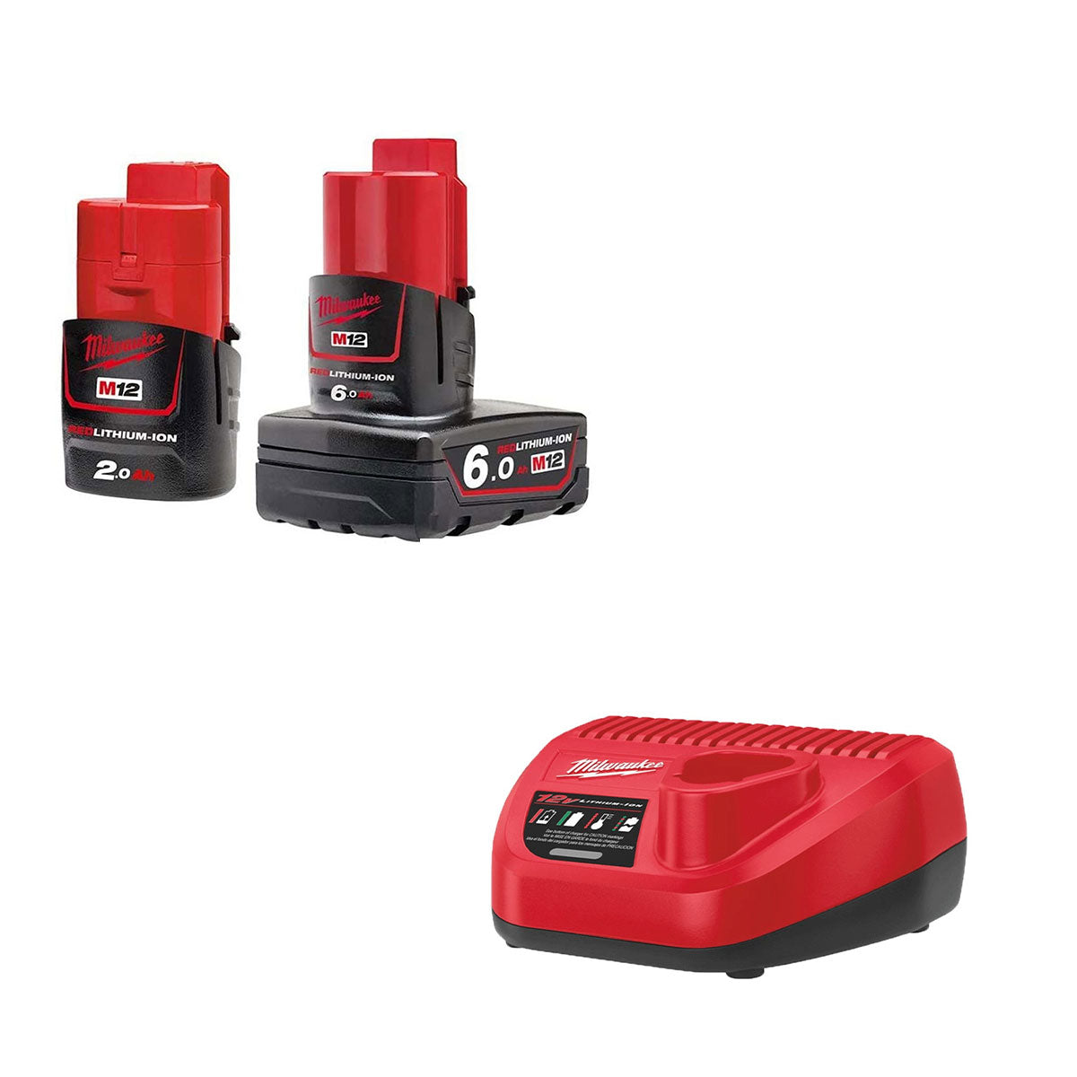 Milwaukee M12FPP2H-622P 12V Fuel Brushless 3/8" Impact Wrench and Ratchet with 2 x Battery Charge & Case 4933471743 - MonkeyTools
