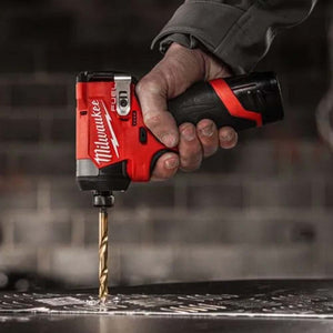 Milwaukee M12FPP2M2-5253X 12V Fuel Brushless SDS+ Drill & Impact Driver with 3 x Batteries Charger & Box 4933492639 - MonkeyTools