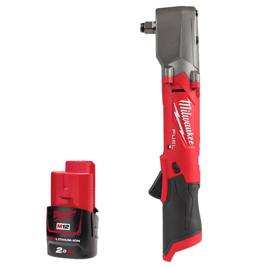Milwaukee M12FRAIWF12-0 12V 1/2" Brushless Right Angle Impact Wrench with 1 x 2.0Ah Battery - MonkeyTools