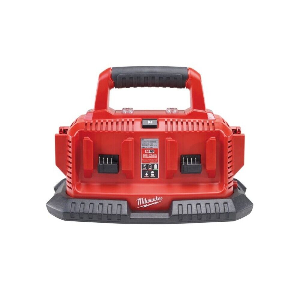 Milwaukee M1418C6 240V Multibay Charger with 6 x M18B5 5.0Ah Batteries Kit - MonkeyTools