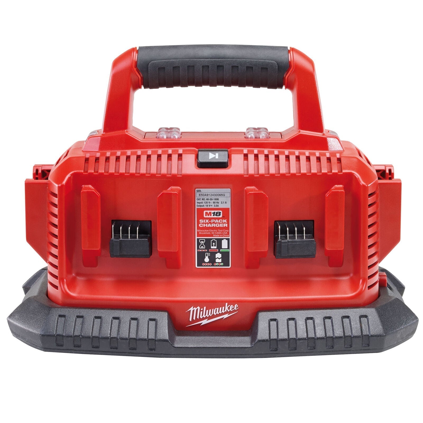 Milwaukee M1418C6 240V Multibay Charger with 6 x M18B5 5.0Ah Batteries Kit - MonkeyTools