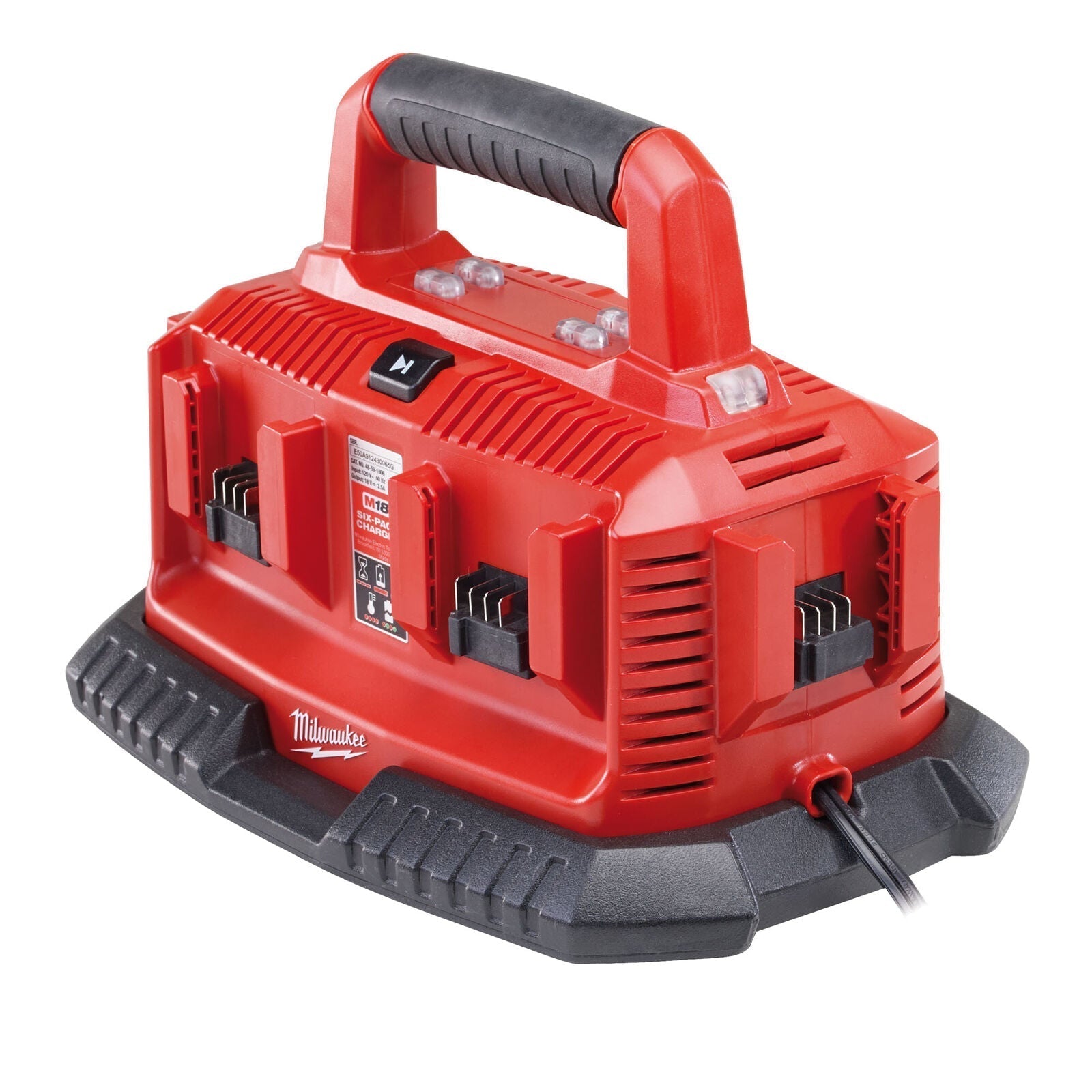 Milwaukee M1418C6 240V Multibay Charger with 6 x M18B5 5.0Ah Batteries Kit - MonkeyTools