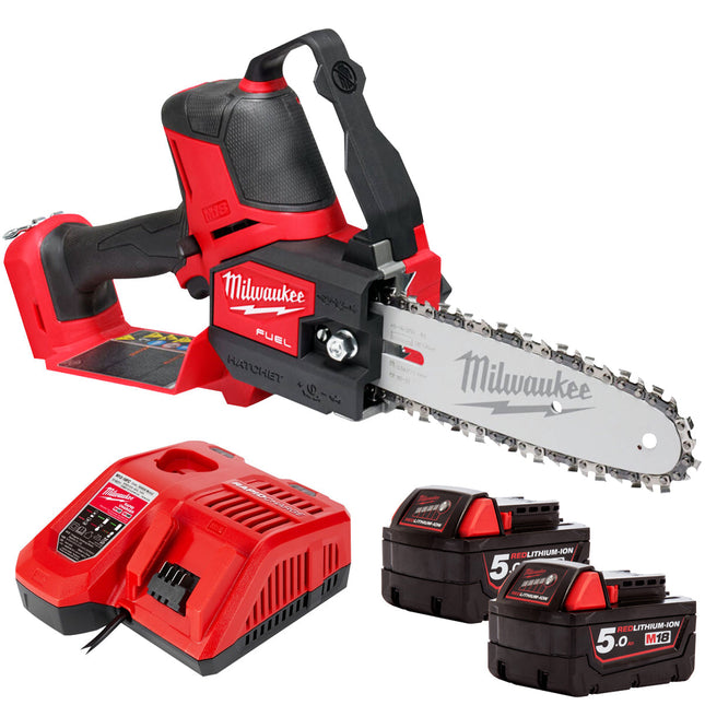 Milwaukee M18 FHS20-0 18V Fuel Brushless Pruning Saw with 2 x 5.0Ah Battery & Charger - MonkeyTools