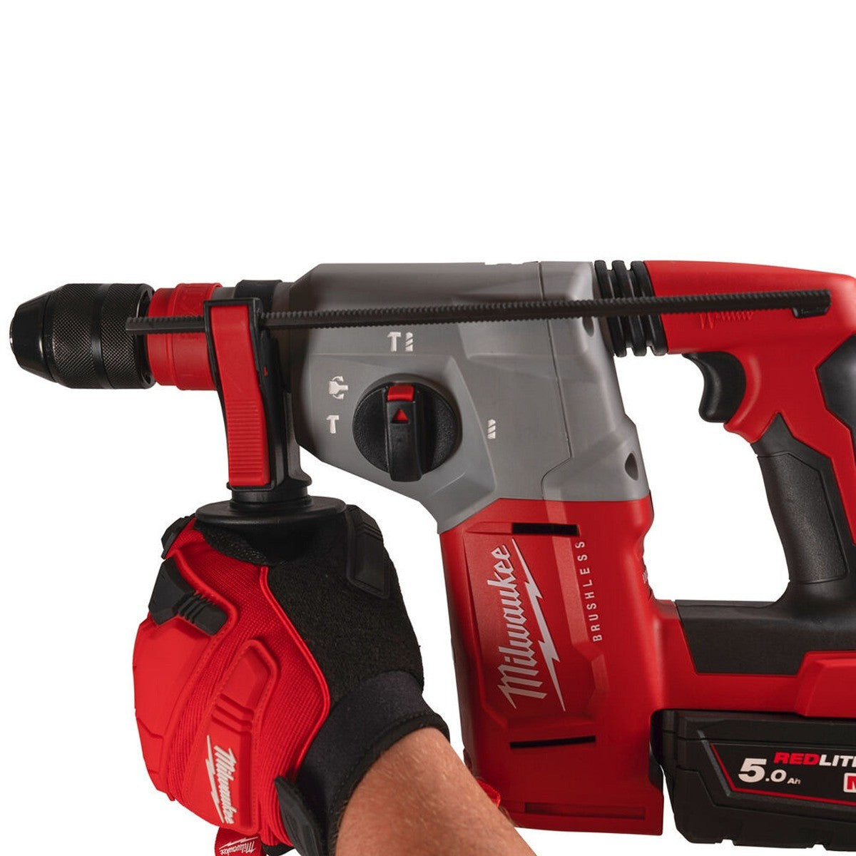 Milwaukee M18BLHX-0X 18V Brushless SDS-Plus Hammer Drill with 5 Piece Drill Bit Set - MonkeyTools