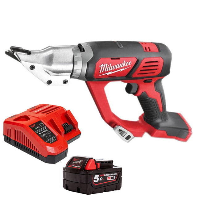 Milwaukee M18BMS12-0 18V 1.2mm Metal Shear with 1 x 5.0Ah Battery & Charger - MonkeyTools